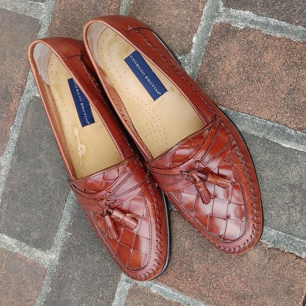 Giorgio Brutini "St. Croix" Loafers. Brown. !2D